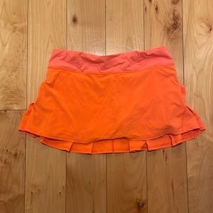 Women’s orange Lululemon skirt size 8